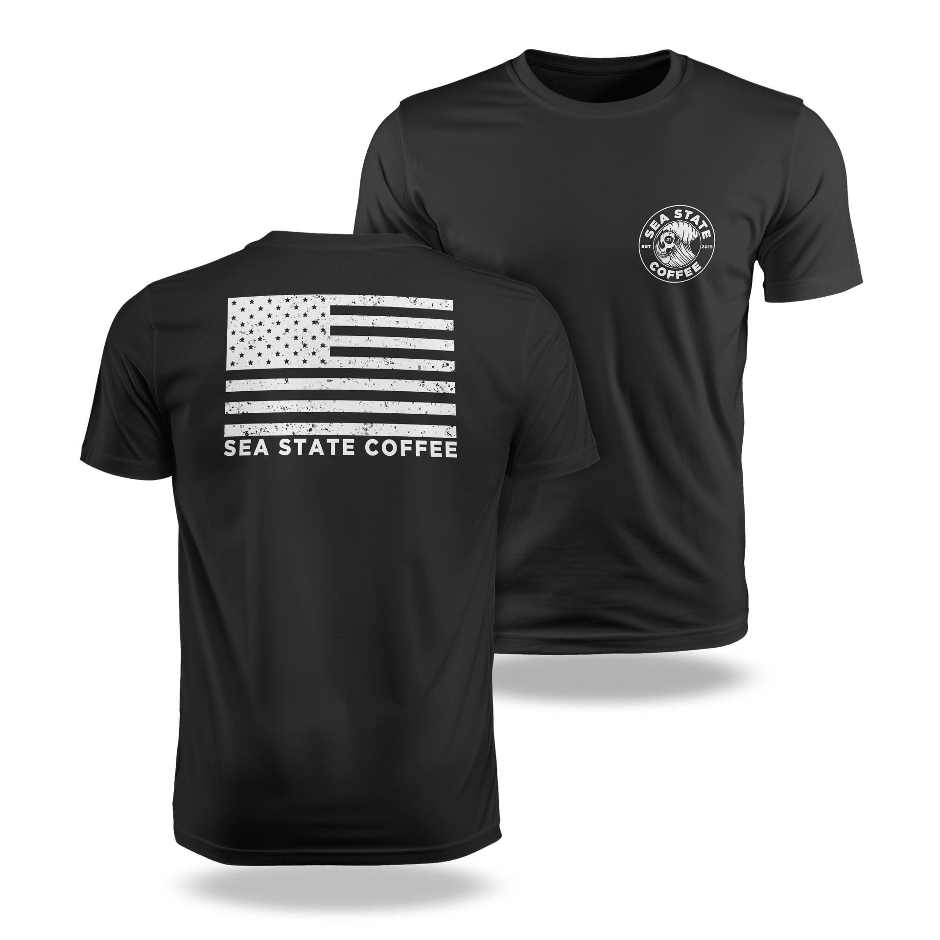 American Flag T-Shirt – Sea State Coffee